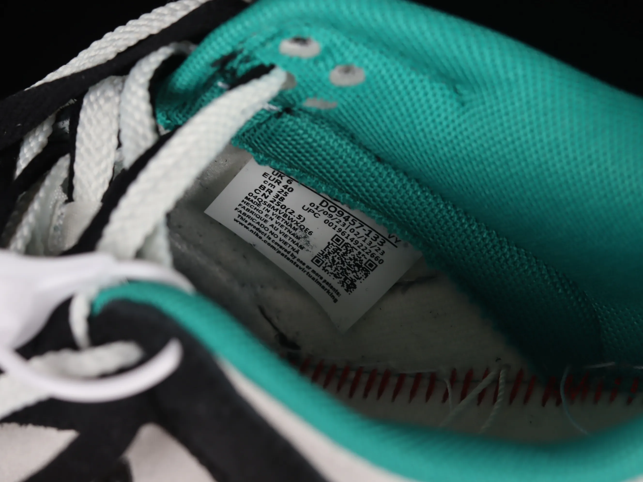 All categories Nk SB Dunk series Nk SB Dunk Low low-top sneakers Nk SB Dunk Low "85" black and gray double hook strap black and green SB low-top sports and leisure sneakers DO9457-133